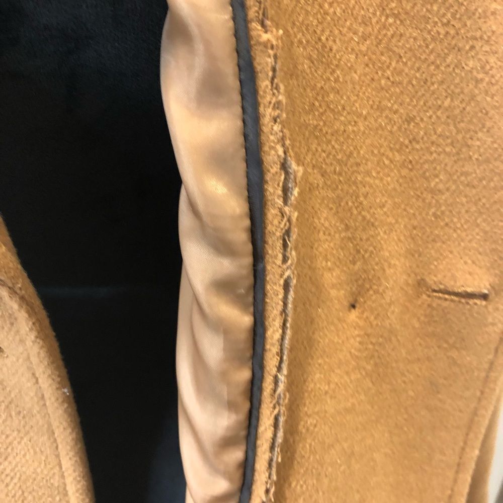 Monroe & Main tan button front pea coat size x large - Picture 14 of 14